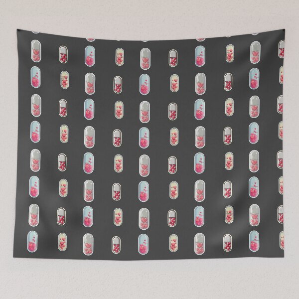Item preview, Mini Heart pills sticker pack designed and sold by MendaciousMina.