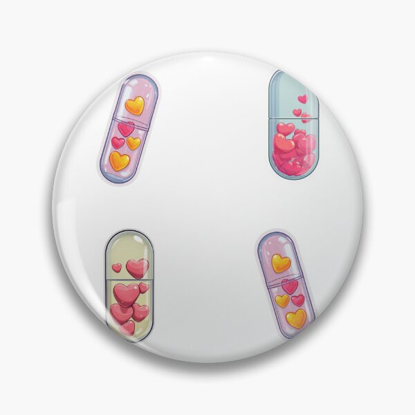 Item preview, Mini Heart pills sticker pack designed and sold by MendaciousMina.