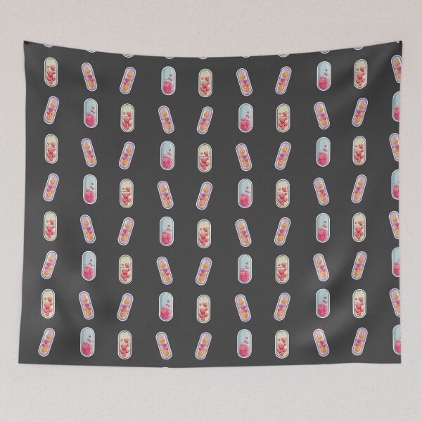 Item preview, Mini Heart pills sticker pack designed and sold by MendaciousMina.
