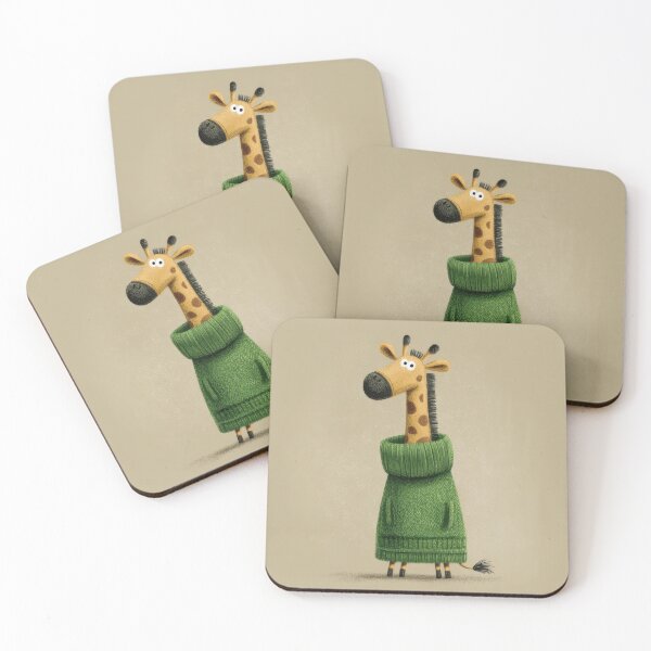 Item preview, Giraffe in green sweater designed and sold by anytka.