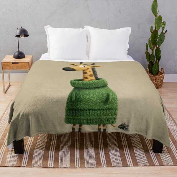 Item preview, Giraffe in green sweater designed and sold by anytka.