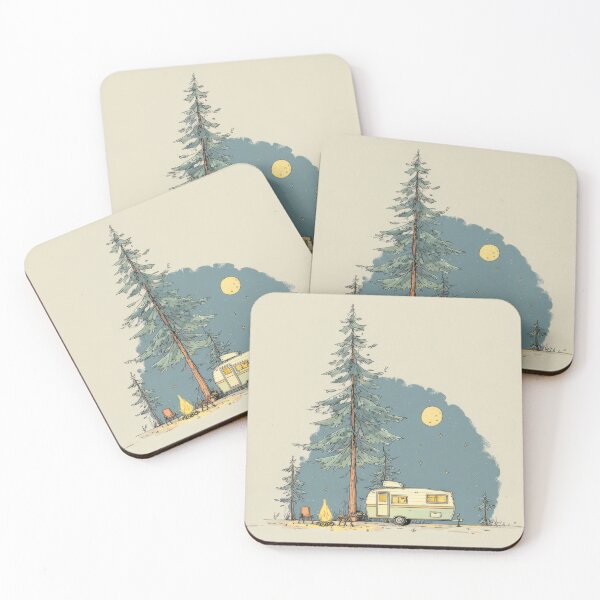Item preview, Camping near tall trees at night designed and sold by anytka.