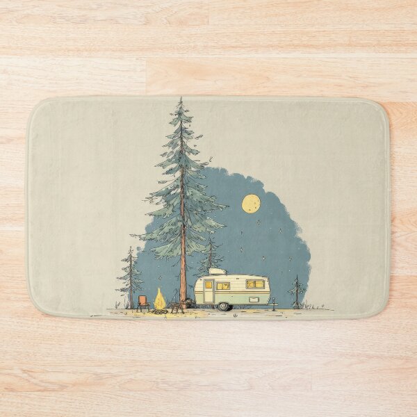 Item preview, Camping near tall trees at night designed and sold by anytka.
