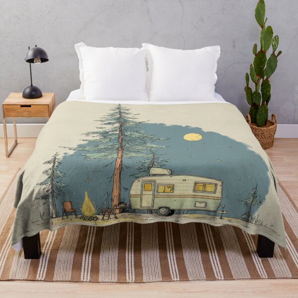 Item preview, Camping near tall trees at night designed and sold by anytka.