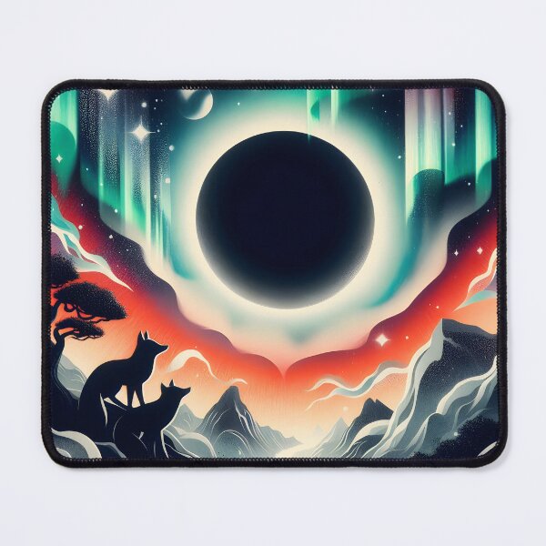 Item preview, Layered Northern Lights Fox, Ai Generated Art designed and sold by ACC .