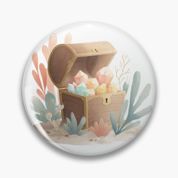 Item preview, Treasure chest full of crystals designed and sold by MendaciousMina.