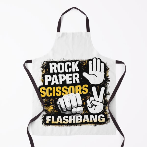 Item preview, Rock Paper Scissors Flashbang – Gamer Humor FPS Meme Design designed and sold by OlizaPrint.