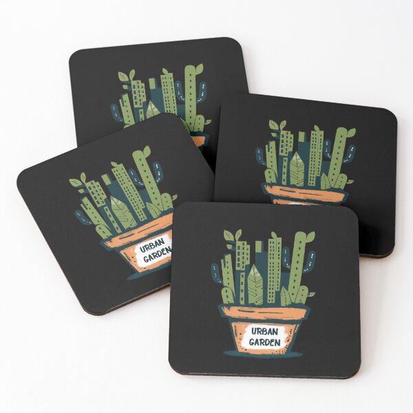Item preview, Urban Garden – Green Skyscraper City Illustration designed and sold by FMproject.