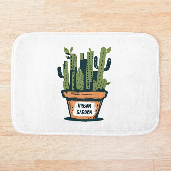 Item preview, Urban Garden – Green Skyscraper City Illustration designed and sold by FMproject.
