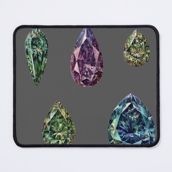 Item preview, Illustrated vintage gemstones sticker pack designed and sold by MendaciousMina.