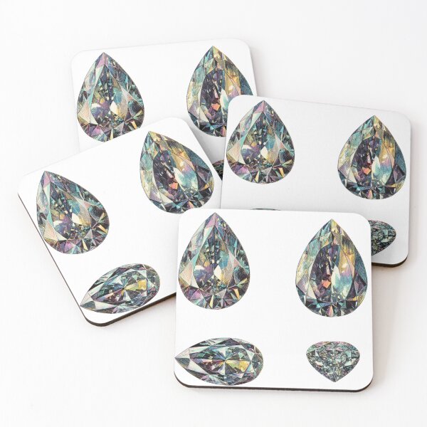 Item preview, Illustrated vintage gemstones sticker pack designed and sold by MendaciousMina.