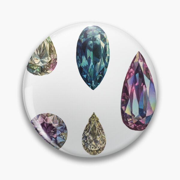 Item preview, Illustrated vintage gemstones sticker pack designed and sold by MendaciousMina.