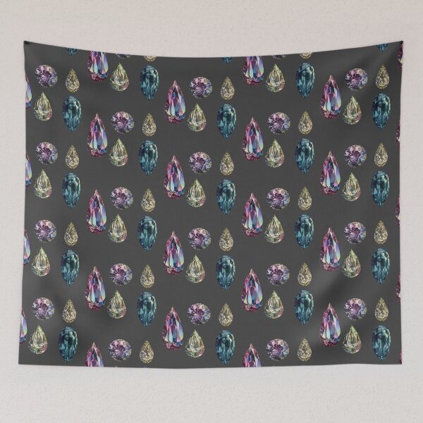 Item preview, Illustrated vintage gemstones sticker pack designed and sold by MendaciousMina.