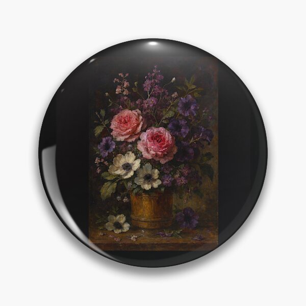 Item preview, Elegant Floral Still Life Painting – Timeless Home Décor designed and sold by Helios Be. Lavsh.