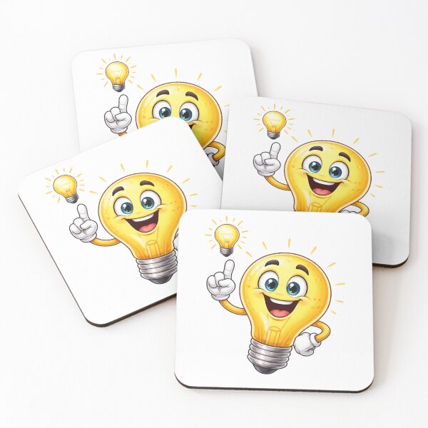 Item preview, Happy Idea Light Bulb Character designed and sold by PriyankaSonara.