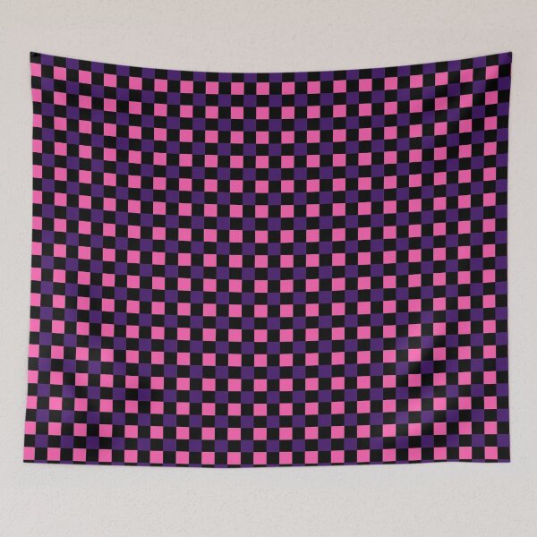 Item preview, Pink, purple and black gingham pattern designed and sold by serenebookworm.