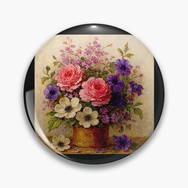 Item preview, Elegant Floral Still Life Painting – Timeless Home Décor #1 designed and sold by Helios Be. Lavsh.