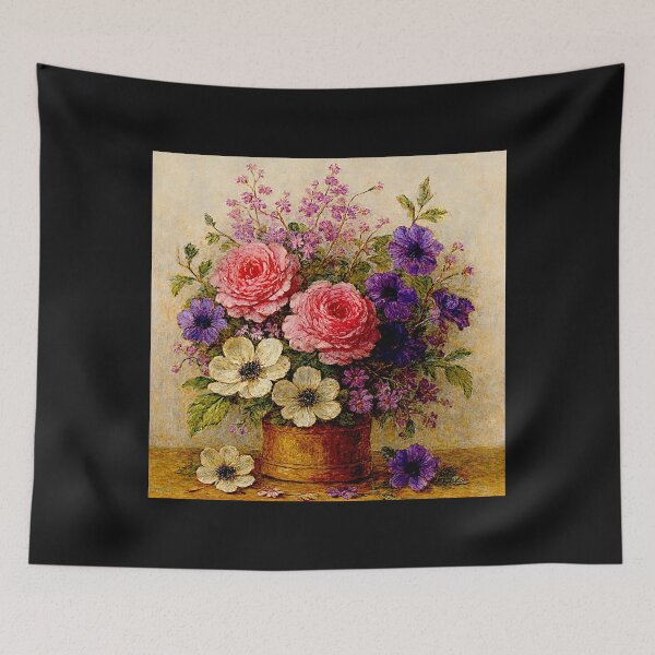 Item preview, Elegant Floral Still Life Painting – Timeless Home Décor #1 designed and sold by Helios Be. Lavsh.