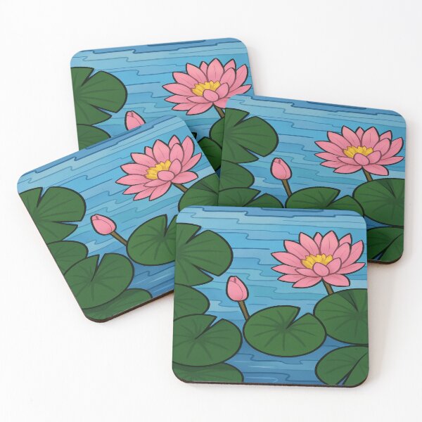 Item preview, Whimsical Lotus Pond with Lily Pads designed and sold by Artondra Hall.