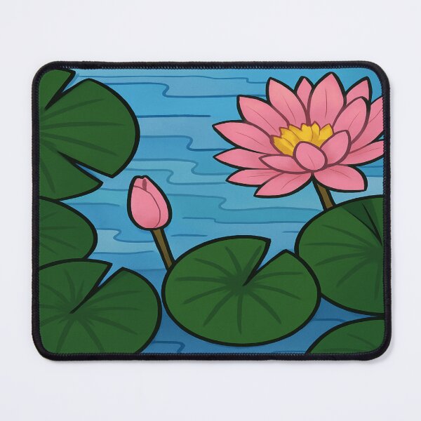 Item preview, Whimsical Lotus Pond with Lily Pads designed and sold by Artondra Hall.