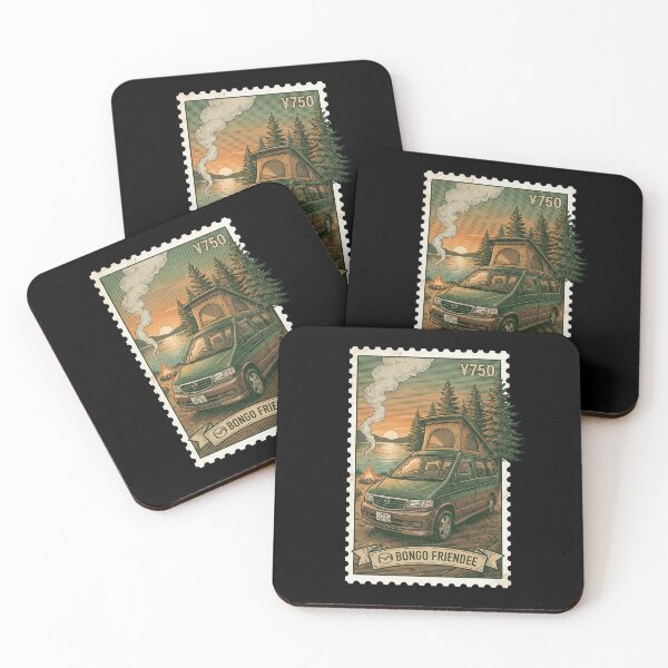 Item preview, Green Pop-Top Japanese Car Outdoor Stamp designed and sold by G350.