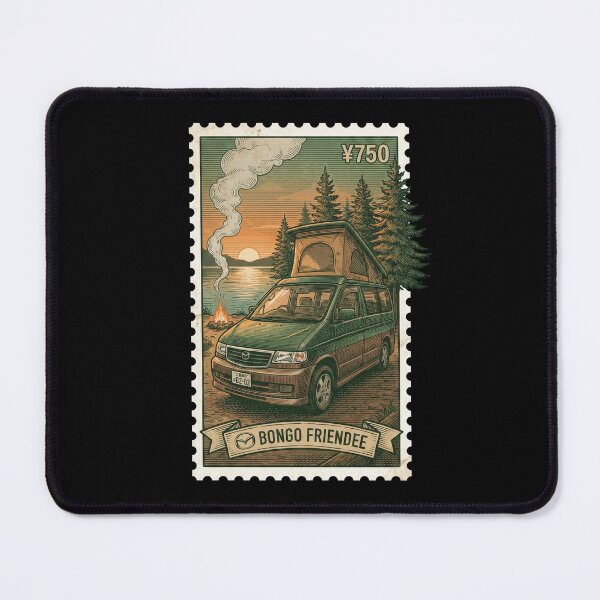Item preview, Green Pop-Top Japanese Car Outdoor Stamp designed and sold by G350.
