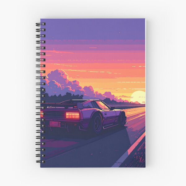 Item preview, Sunset Pixel Racer – Retro 8-bit Arcade Highway designed and sold by MIXER'07.