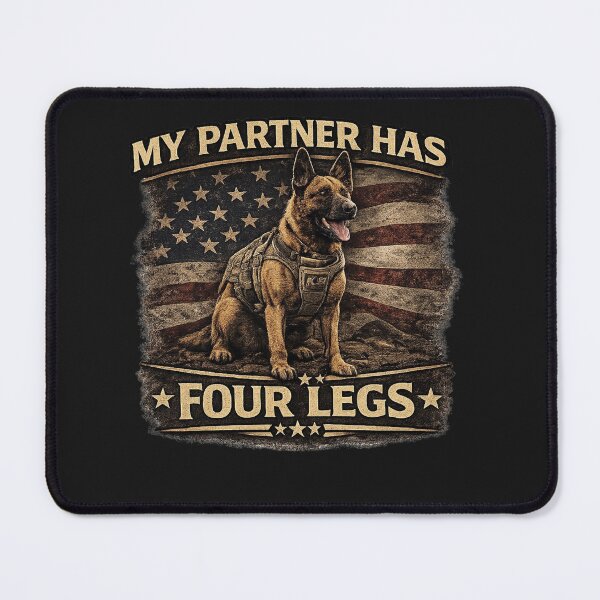 Item preview, K9 Unit Dog Handler Shirt, Military Working Dog Tribute Tee designed and sold by pawsofhonorstudio.