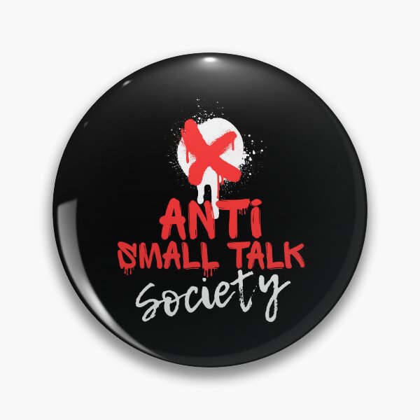 Item preview, Anti Small Talk Society | Red Graffiti Introvert Streetwear designed and sold by JB-designstudio.