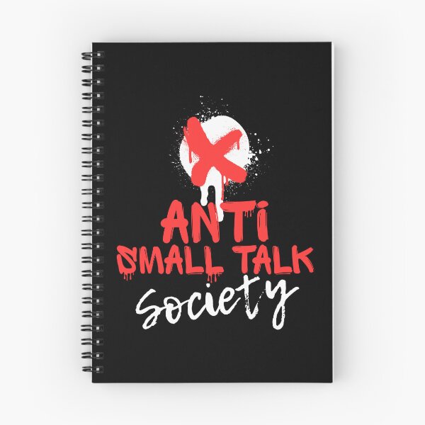 Item preview, Anti Small Talk Society | Red Graffiti Introvert Streetwear designed and sold by JB-designstudio.