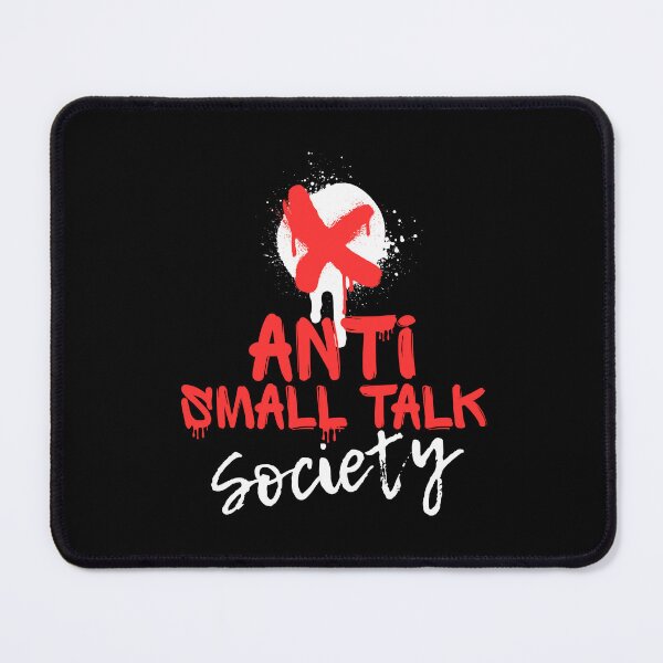Item preview, Anti Small Talk Society | Red Graffiti Introvert Streetwear designed and sold by JB-designstudio.