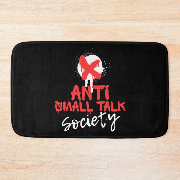 Item preview, Anti Small Talk Society | Red Graffiti Introvert Streetwear designed and sold by JB-designstudio.