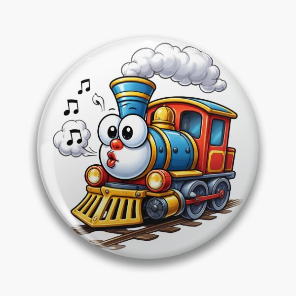 Item preview, Cheerful Cartoon Train Character designed and sold by PriyankaSonara.