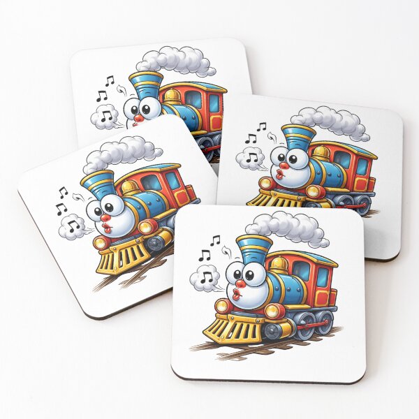 Item preview, Cheerful Cartoon Train Character designed and sold by PriyankaSonara.