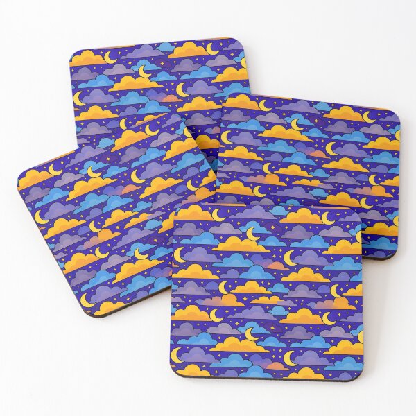 Item preview, Goodnight – Pastel Moon and Stars Pattern designed and sold by Artondra Hall.