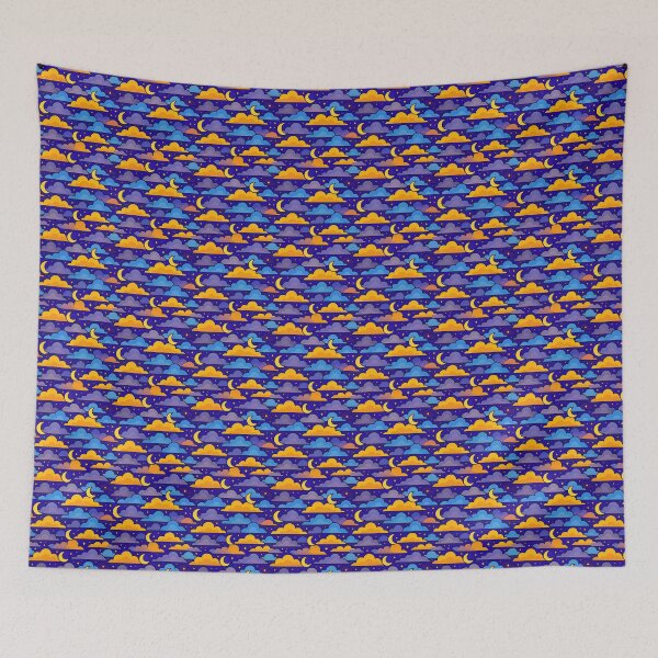 Item preview, Goodnight – Pastel Moon and Stars Pattern designed and sold by Artondra Hall.
