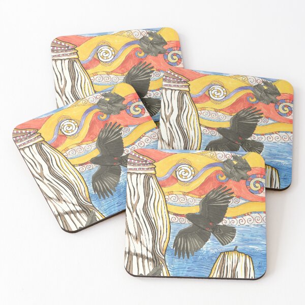 Item preview, Choughs in flight designed and sold by mynature1.