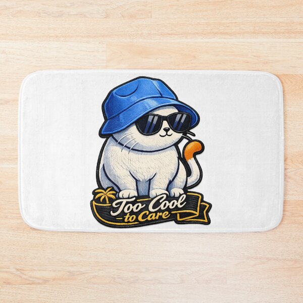 Item preview, Too Cool To Care Cat Patch designed and sold by Mastermind-Art.