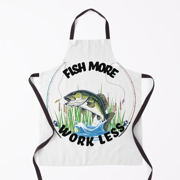 Item preview, Fish more work less fishing decal designed and sold by Art-Horizon.