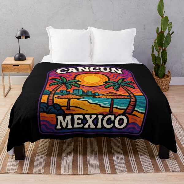 Item preview, Cancun Mexico Trippy Art designed and sold by TomFrontierArt.