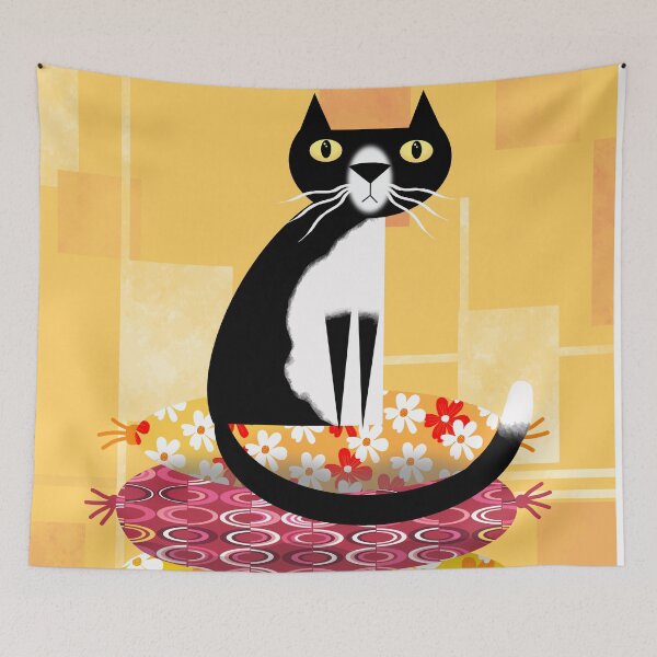 Item preview, Tuxedo on Stack of Cushions designed and sold by Andrew  Hitchen.
