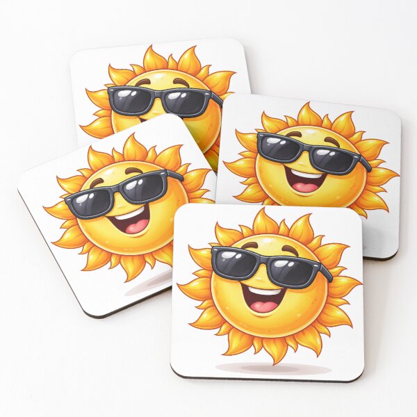 Item preview, Cool Sun Cartoon Wearing Sunglasses designed and sold by PriyankaSonara.