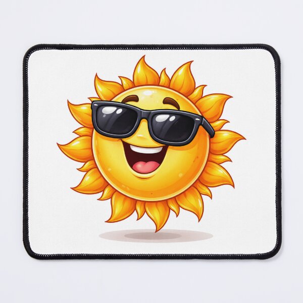 Item preview, Cool Sun Cartoon Wearing Sunglasses designed and sold by PriyankaSonara.