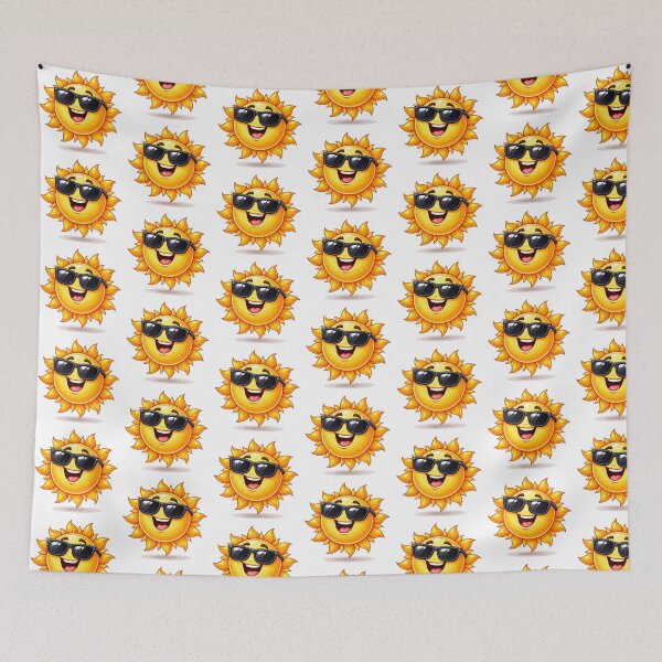 Item preview, Cool Sun Cartoon Wearing Sunglasses designed and sold by PriyankaSonara.