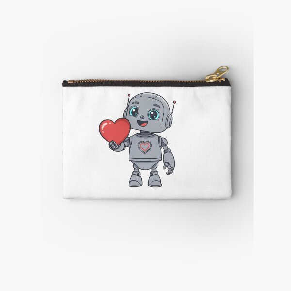 Item preview, Cute Robot Holding Heart Sticker designed and sold by Studioyasmin.