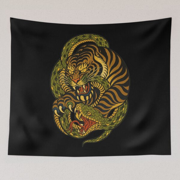 Item preview, Serpent And Tiger Eternal Clash designed and sold by EdvvinStudios.