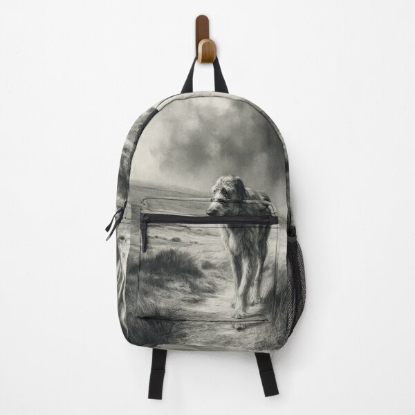Item preview, A majestic Irish Wolfhound walking along a windswept moor, Dogs in Motion designed and sold by CDC40.