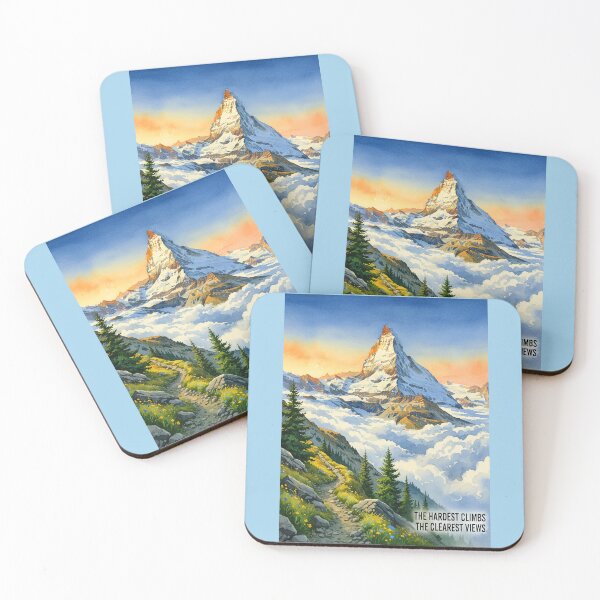 Item preview, Switzerland Matterhorn Peak - Alpine Minimalist Art designed and sold by TheDesignDen21.