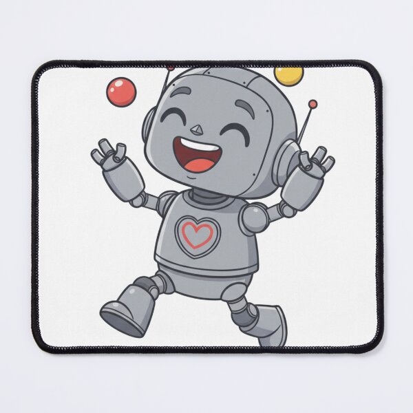 Item preview, Happy Cute Robot Sticker designed and sold by Studioyasmin.