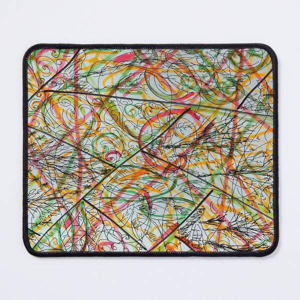 Item preview, Neon Tangle - Vibrant Abstract Geometry designed and sold by spiralmindart.